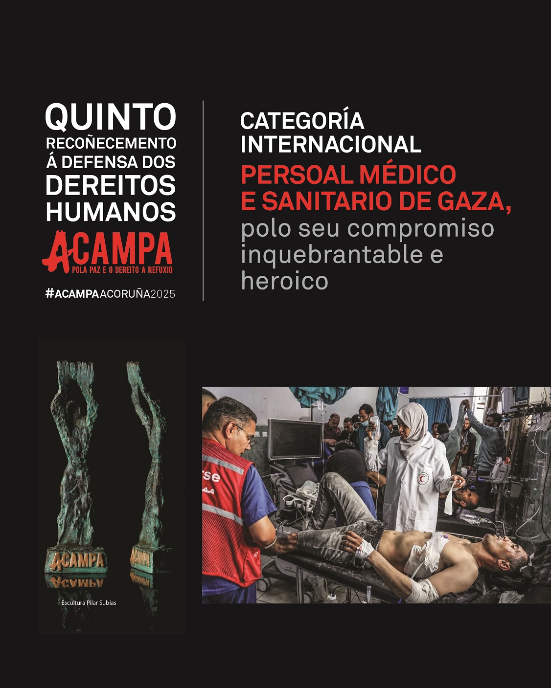 Acampa 2025 v recoñecemento medicos e sanatorios de Gaza